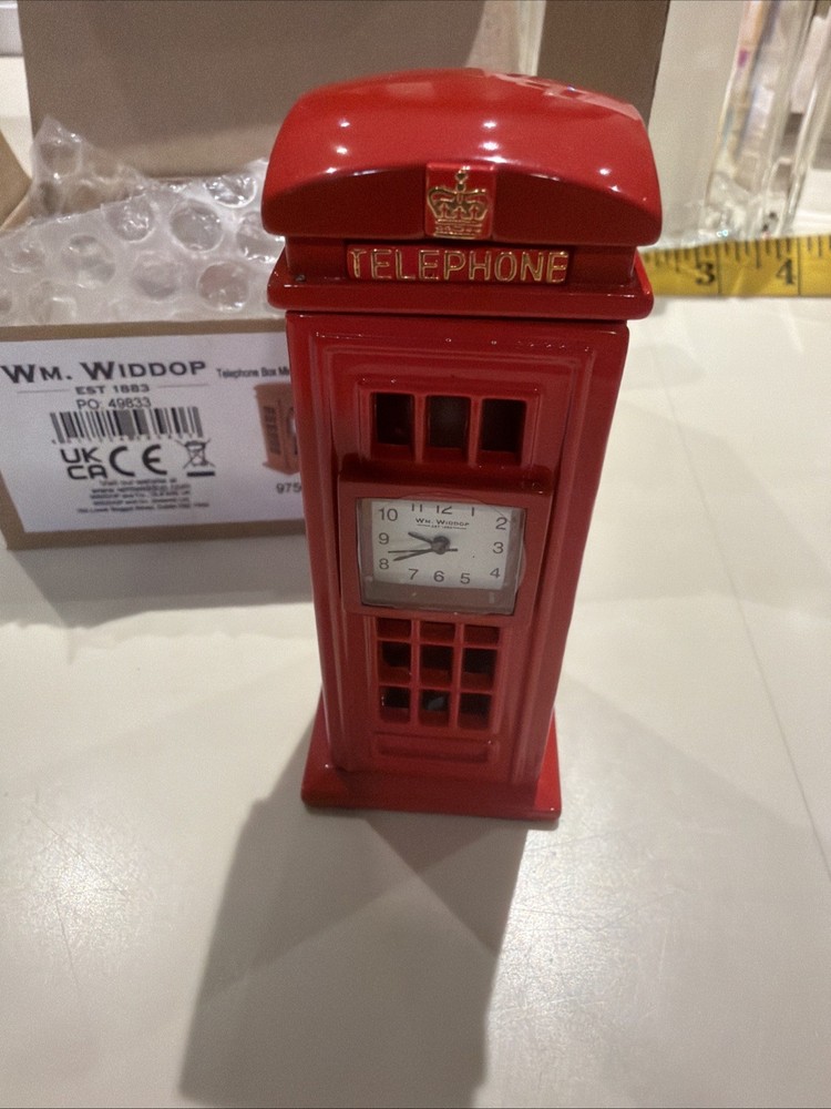 Wm Widdop Telephone Booth Clock