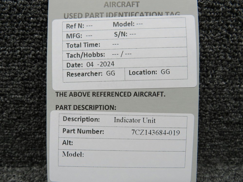 7CZ143684-019 Indicator Unit