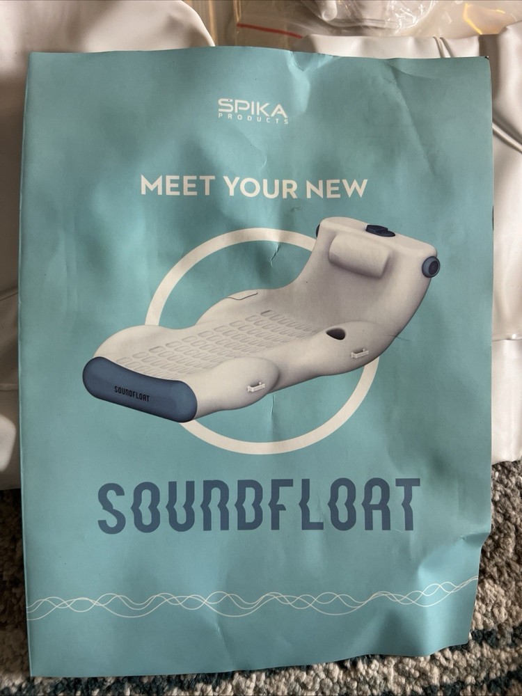 SoundFloat Single Lounge Bluetooth Inflatable Pool Float – NEW (Damage Box)