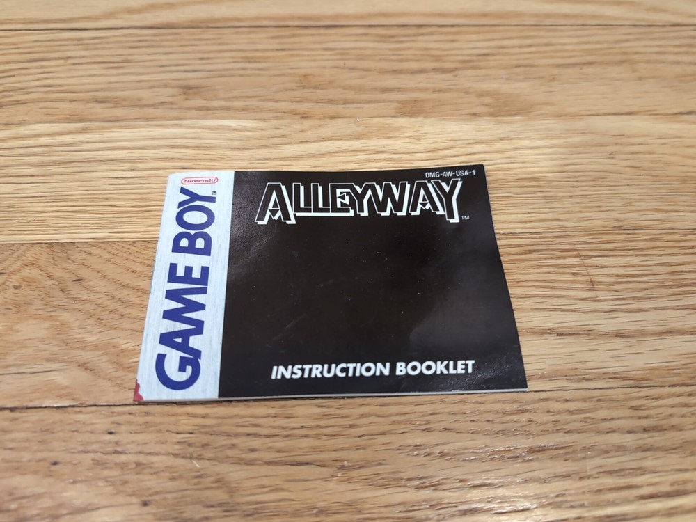 alleyway game boy manual