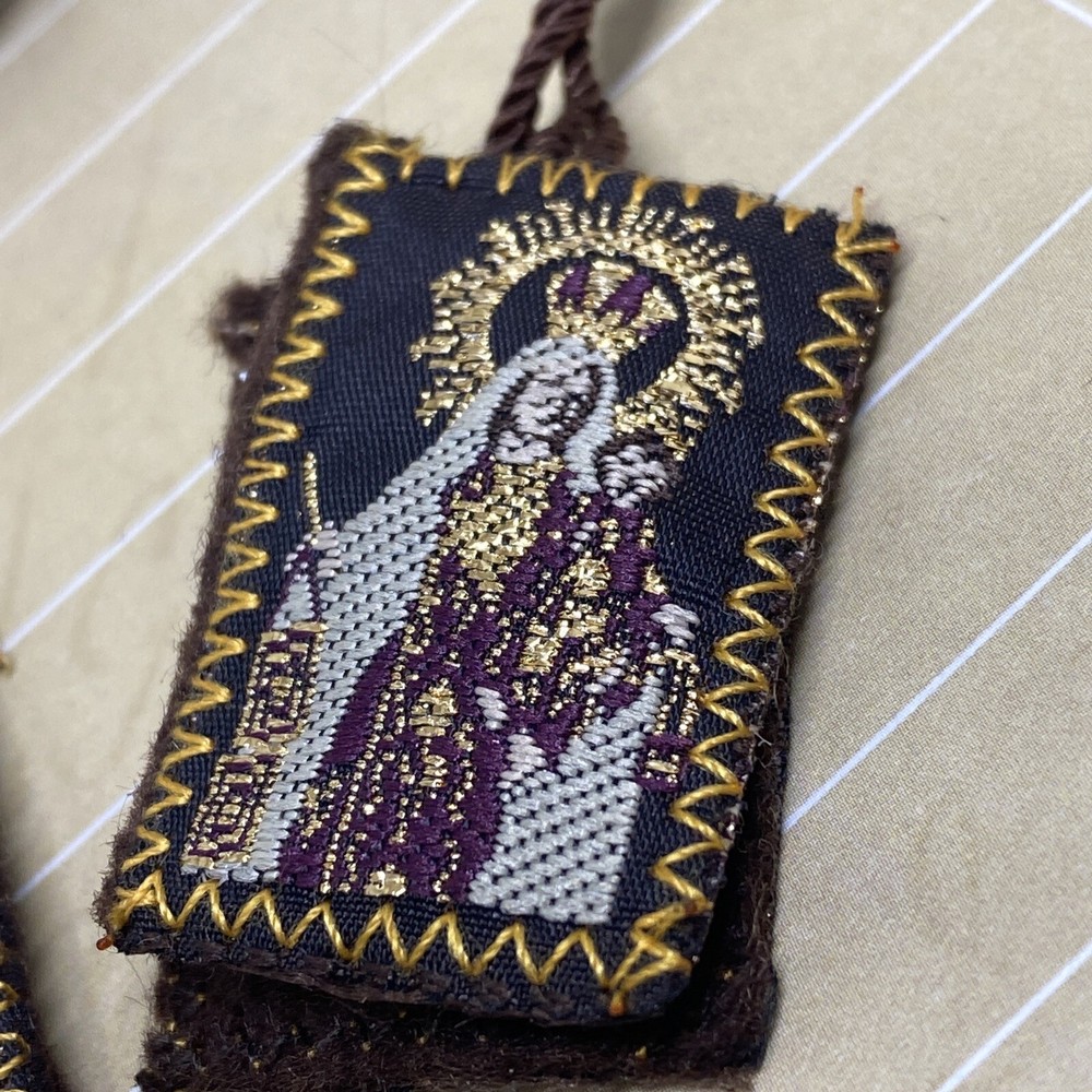Escapulario Virgen Del Carmen / Scapular Mount Carmel  2 pc