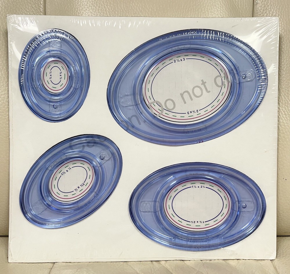 Creative Memories Circle and Oval Patterns Templates Custom Cutting System New