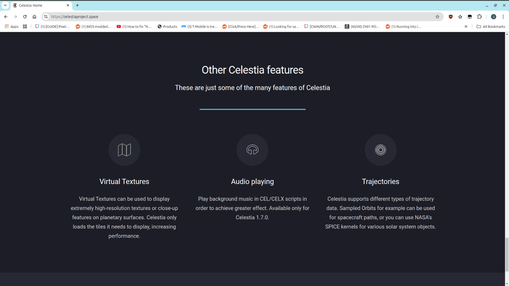 Celestia — real-time 3D visualization of space for Windows & macOS on CD or USB