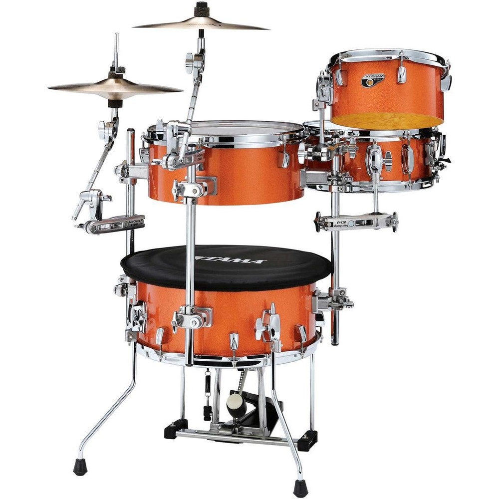 Tama Cocktail-JAM 4-Piece Shell Pack with Hardware, Bright Orange Sparkle