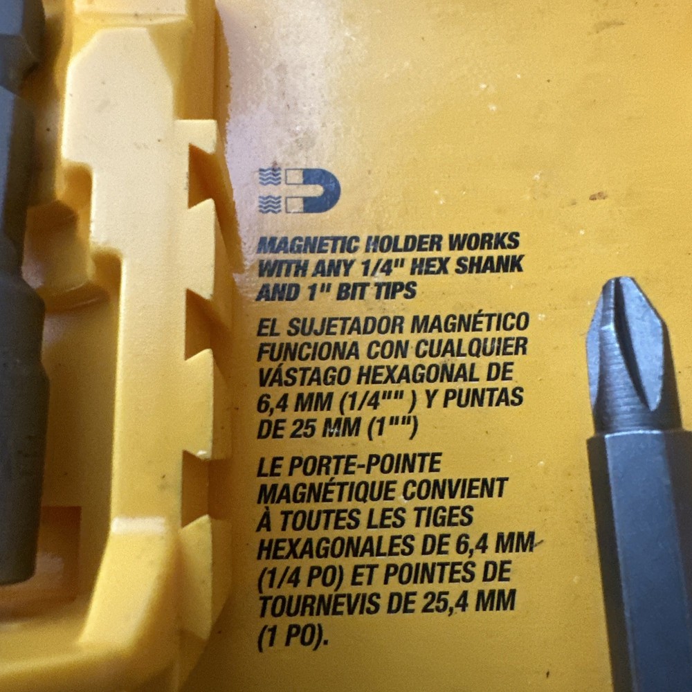 Dewalt Screwdriver Bit Case w/ Misc Screwdriver Bits