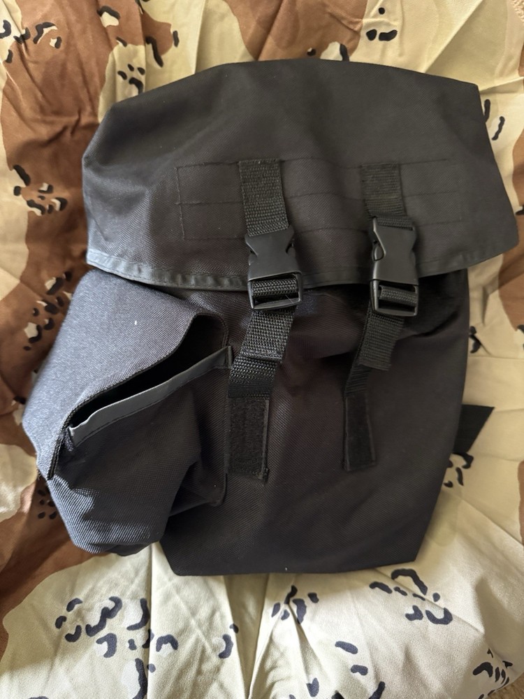 Black Tactical Drop Leg Gas Mask Pouch - Utility Pouch - Brand New