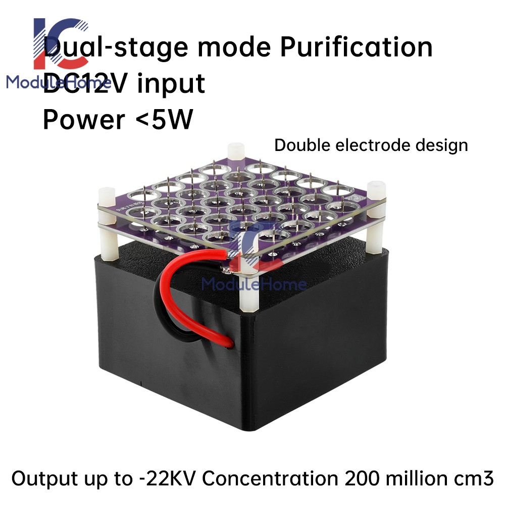 Negative Ion Generator High Density Plasma Air Cleaner Module with 22kv Output