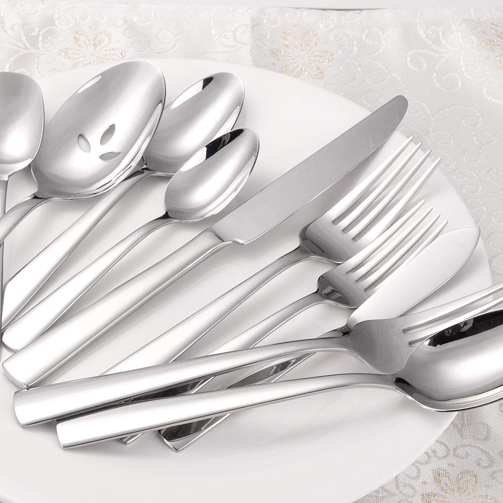 45-Piece Flatware Sets, Silverware Set for 8, Durable Stainless Steel Tablewa...