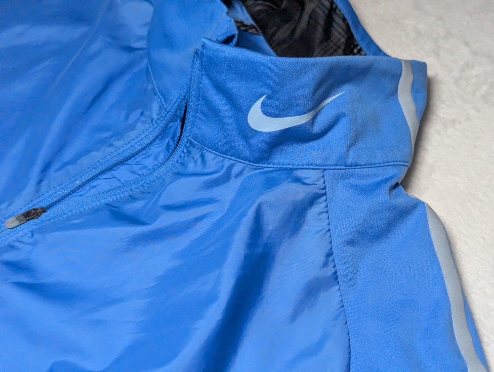Nike Golf Windbreaker Men’s Medium 1/2 Zip Pullover Short Sleeve Blue