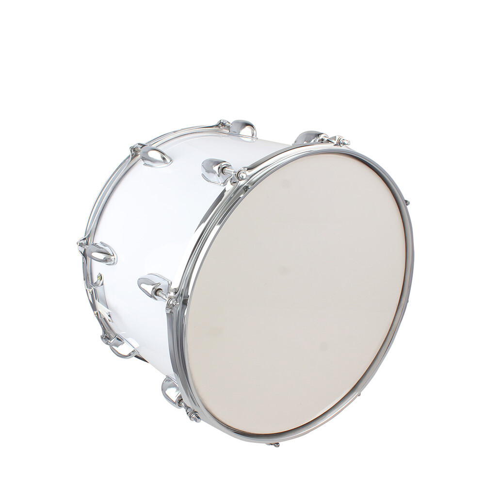 14 x10inch Marching Drum Drumsticks Key Strap White