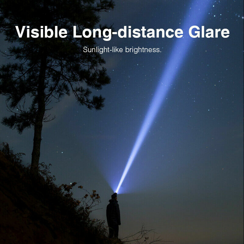 LED Headlamp Rechargeable Headlight Zoomable Head Torch Lamp Flashlight