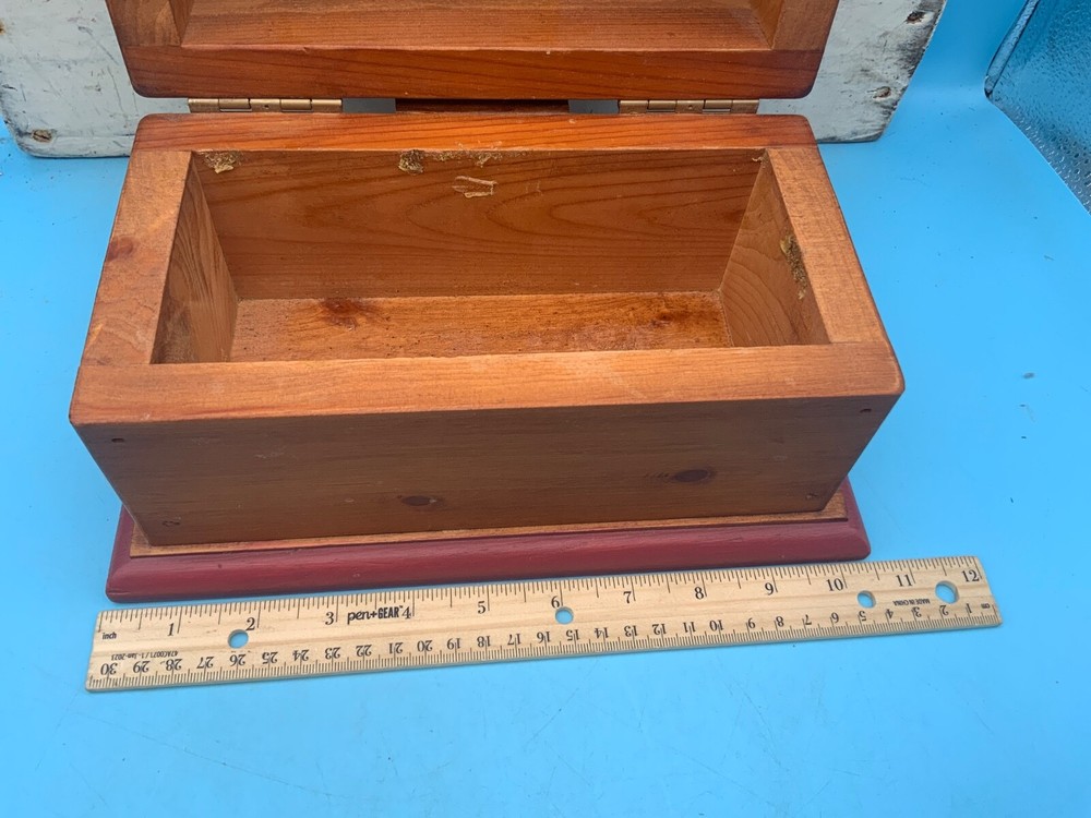 Jane Carroll Solid Wood Hinged Storage Box