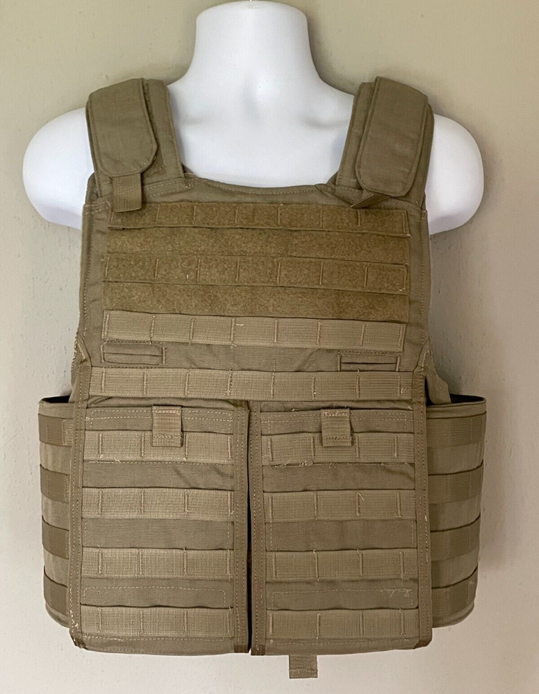 Protech Tactical Armor Plate Carrier Large Tan Molle APV RACK TMW