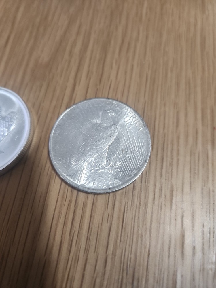 1922 Peace Silver Dollar And 1OZ Silver