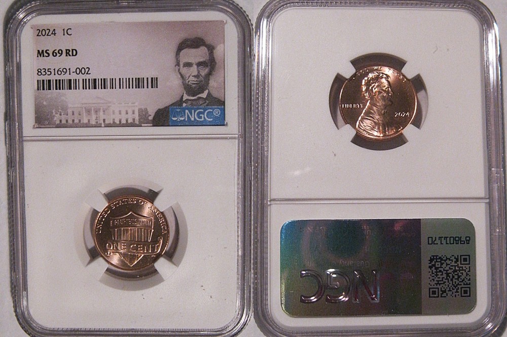 2024 P Lincoln SHIELD 1c Cent NGC MS 69 RD