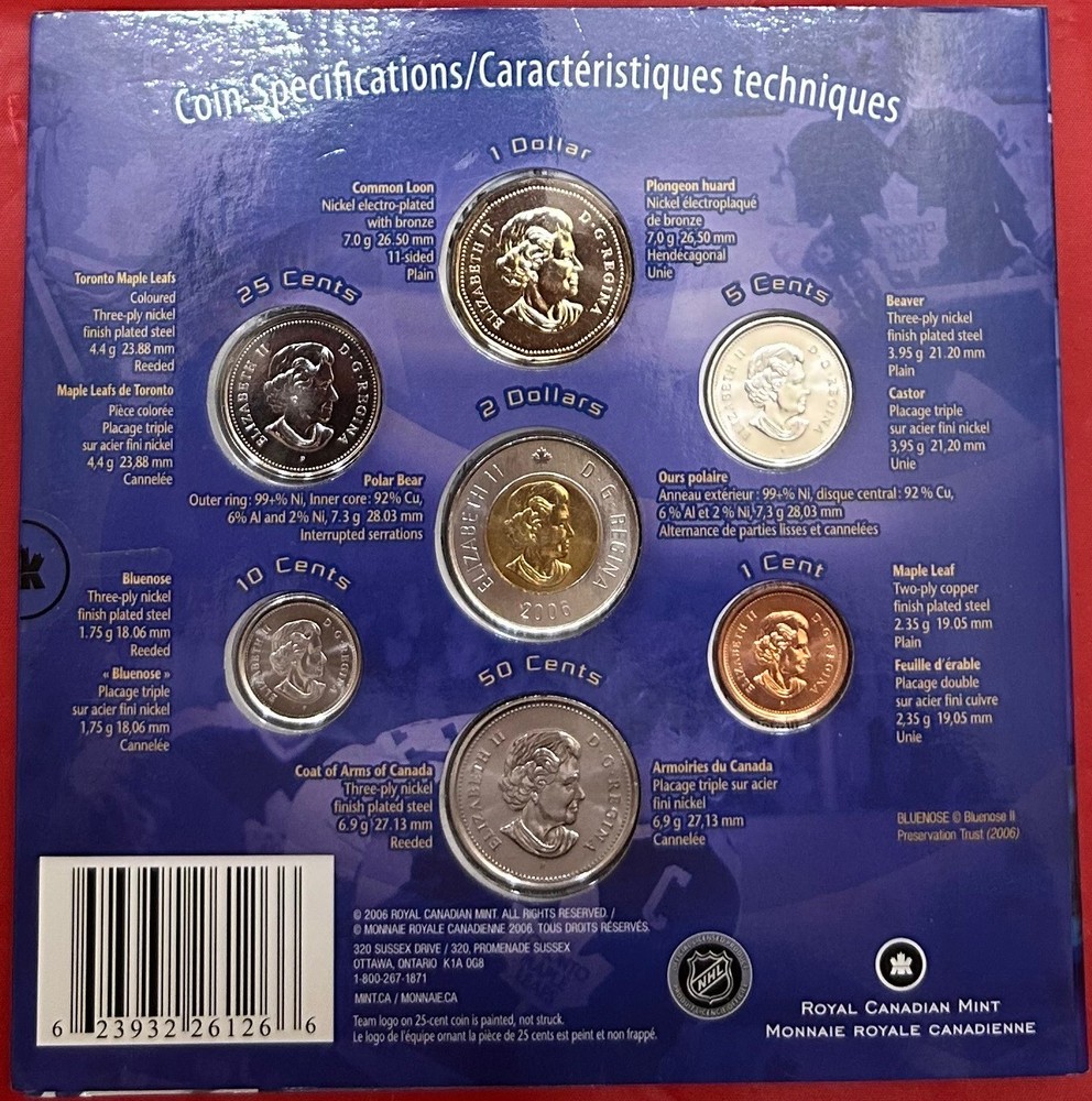 2006 Canada Toronto Maple Leafs Set