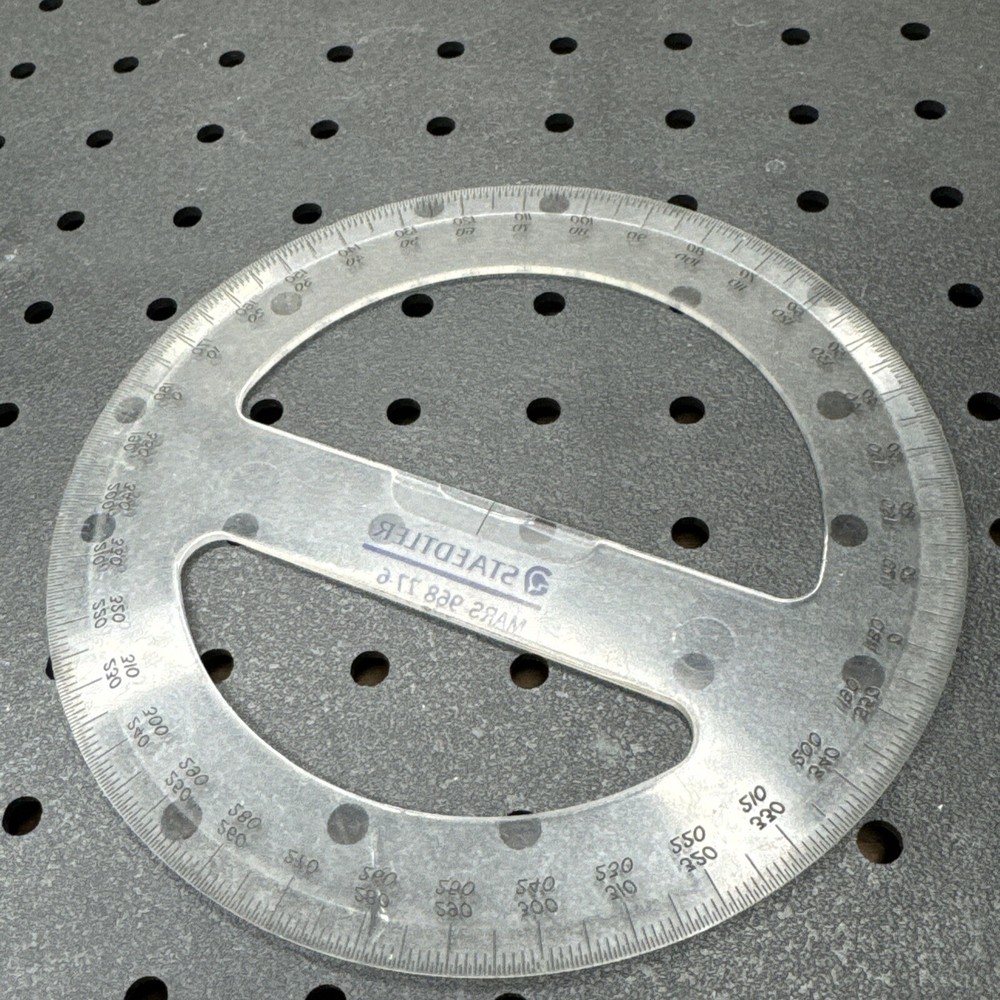 Staedtler Mars 968 77-6 Protractor Drafting Vintage