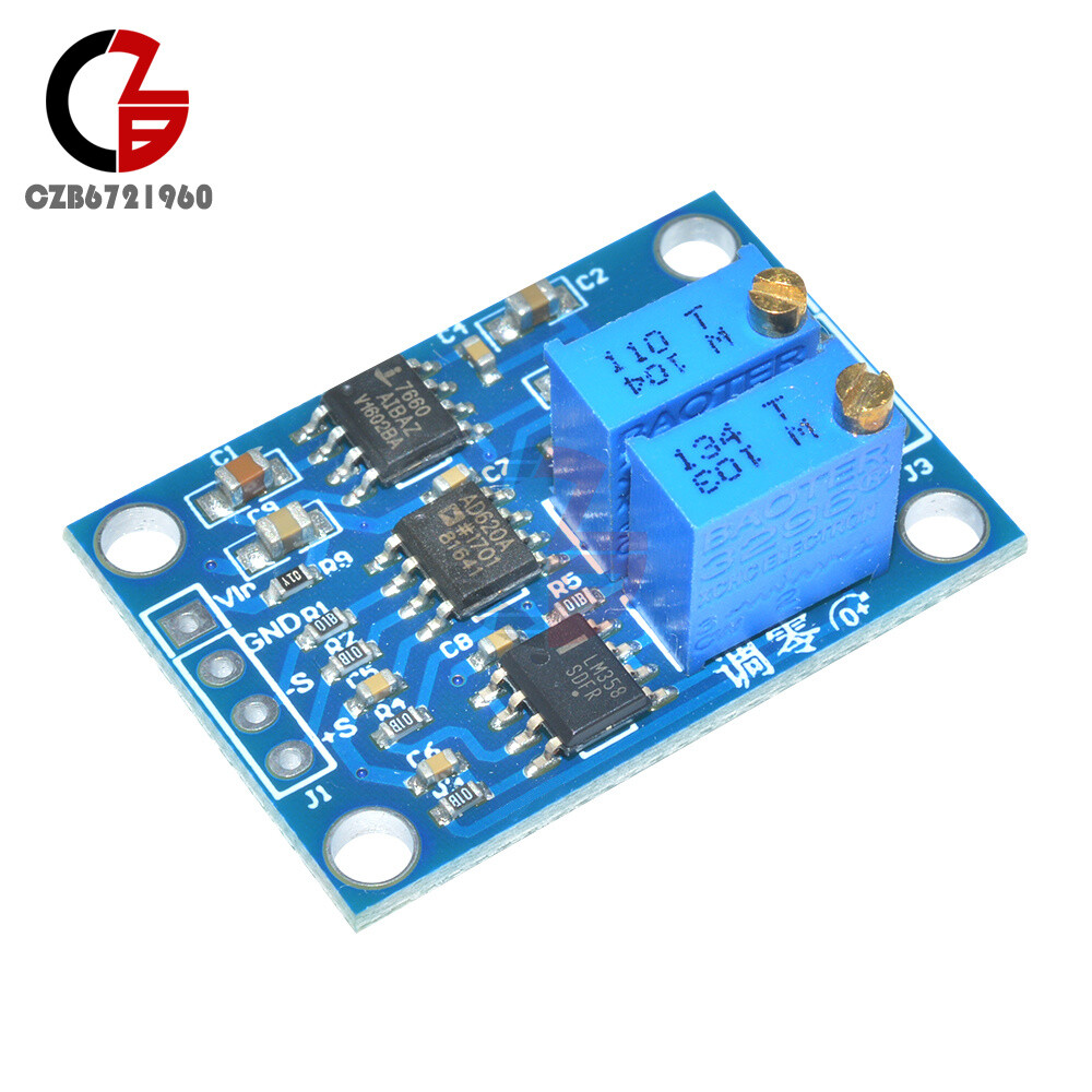 uV/mV Voltage Amplifier Transmitter AD620 Amplify Microvolt Signal Board Module
