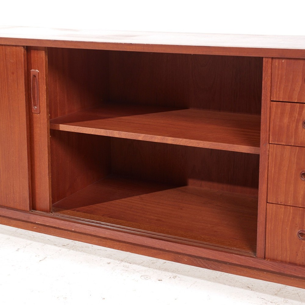 Arne Vodder Style Mid Century Teak Credenza