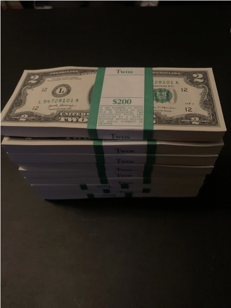 100 ($2 BILLS) TWO DOLLAR BILLS UNCIRCULATED SEQUENTIAL