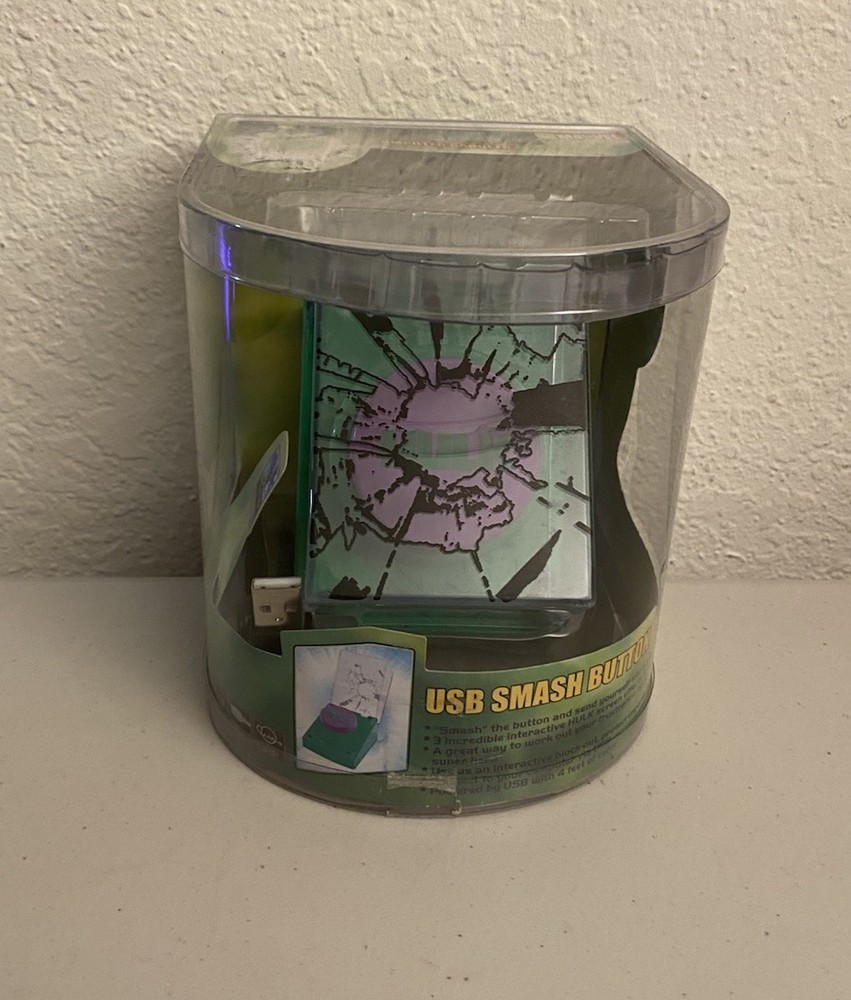 Hulk Smash Button Computer USB Gadget Marvel Screen Effect Interactive Toy New