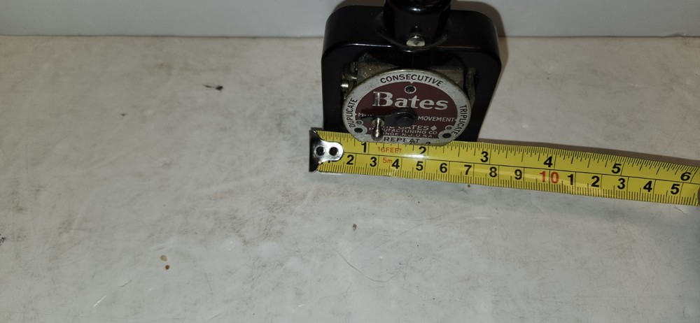 Vintage Bates Numbering Machine 6 Wheels Style E automatic Numerical Stamper