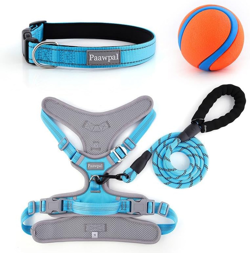 Adjustable Dog Harness - No Pull, Reflective, Soft Padded for Small, Medium, Lar