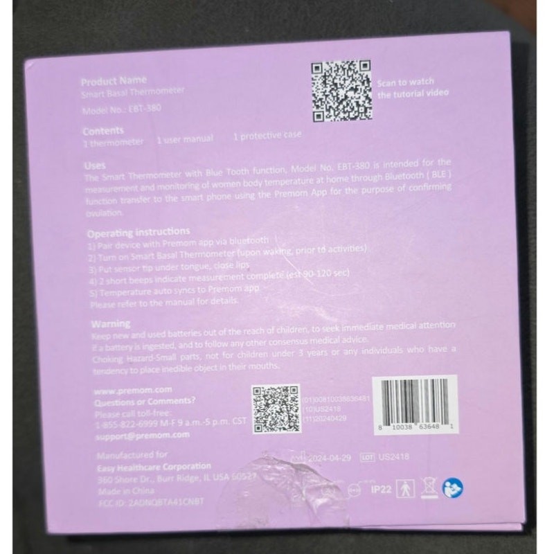 Premom Smart Basal Thermometer