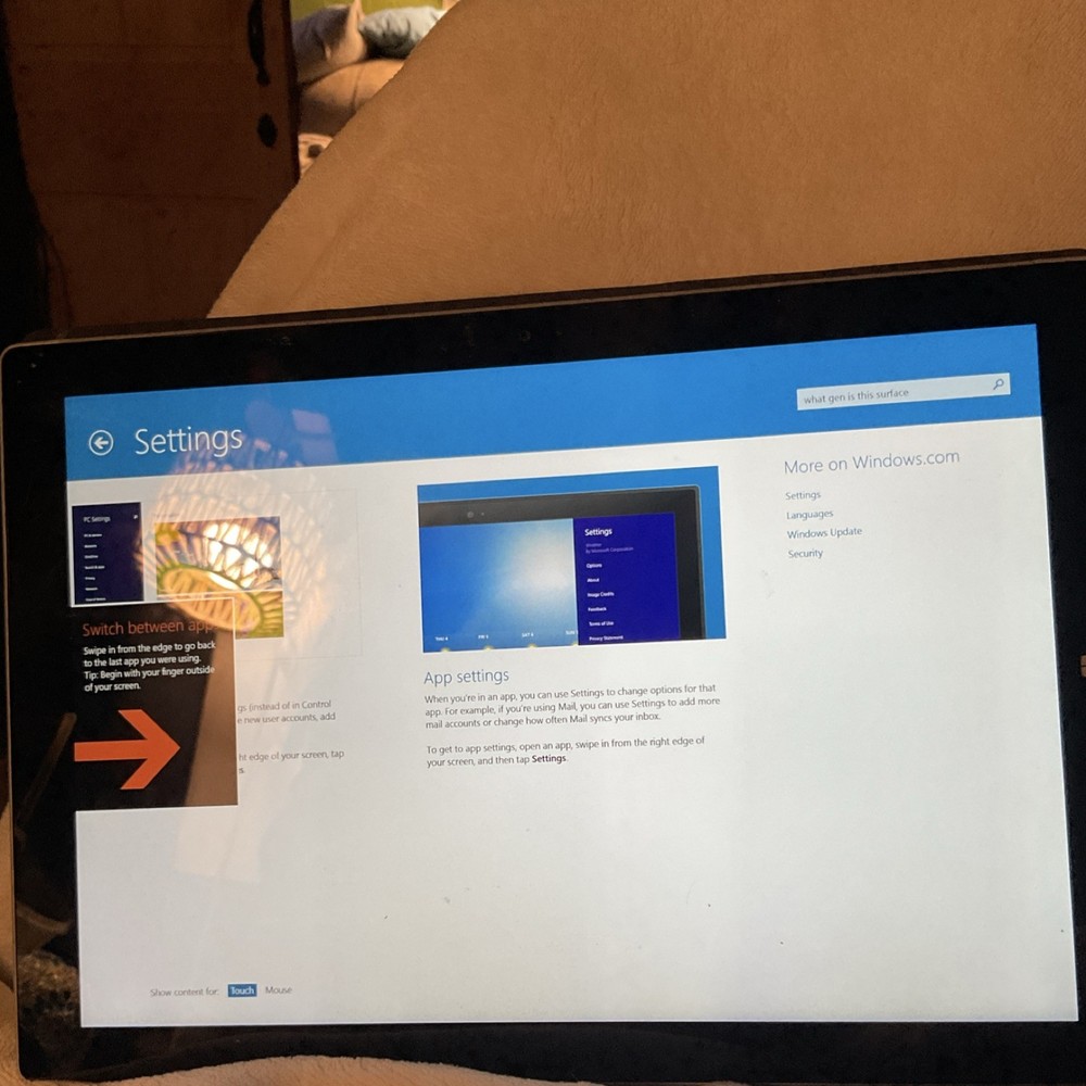 Microsoft Surface Black Tablet/Laptop Convertible Windows Touchscreen