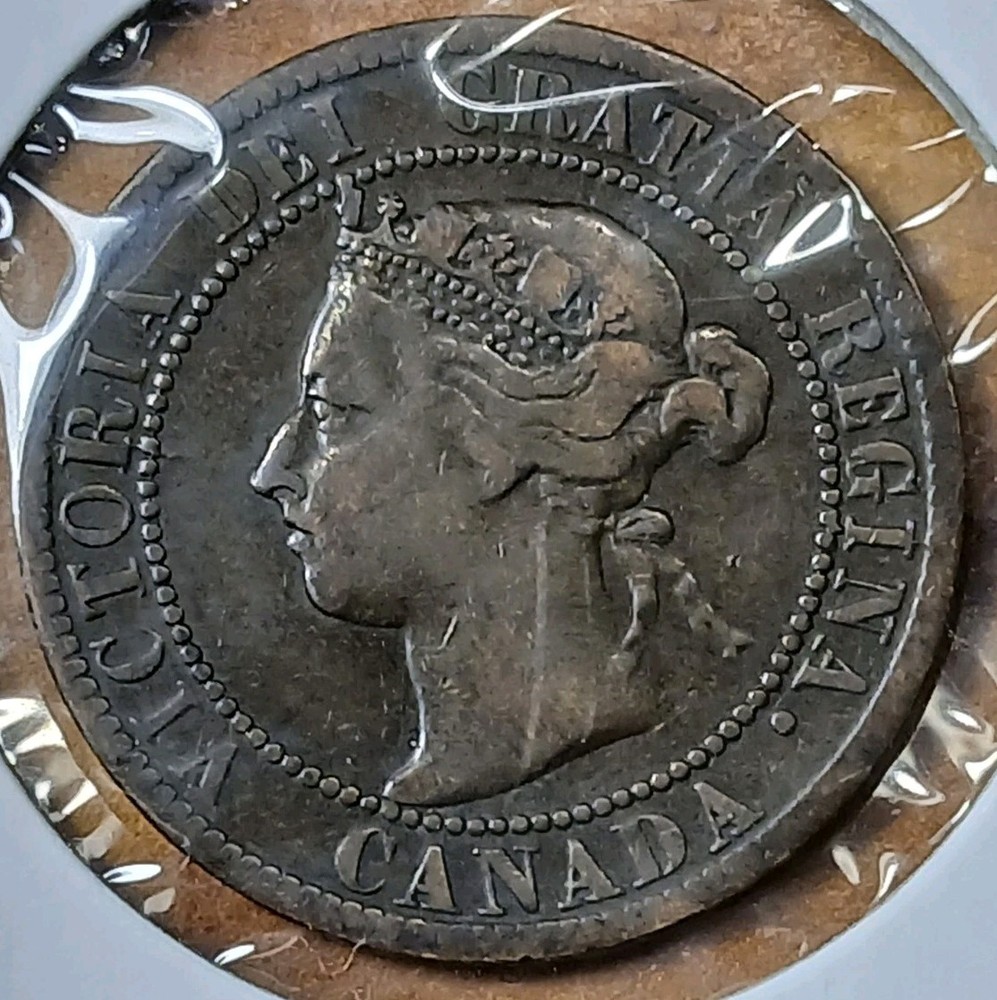 1895 Canada Queen Victoria Cent Fine #2