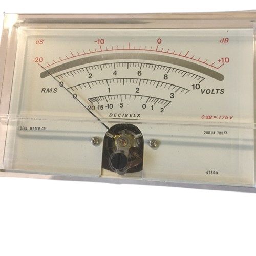 Ideal Meter Co. 4736B - Volt/ Decibel Panel Meter