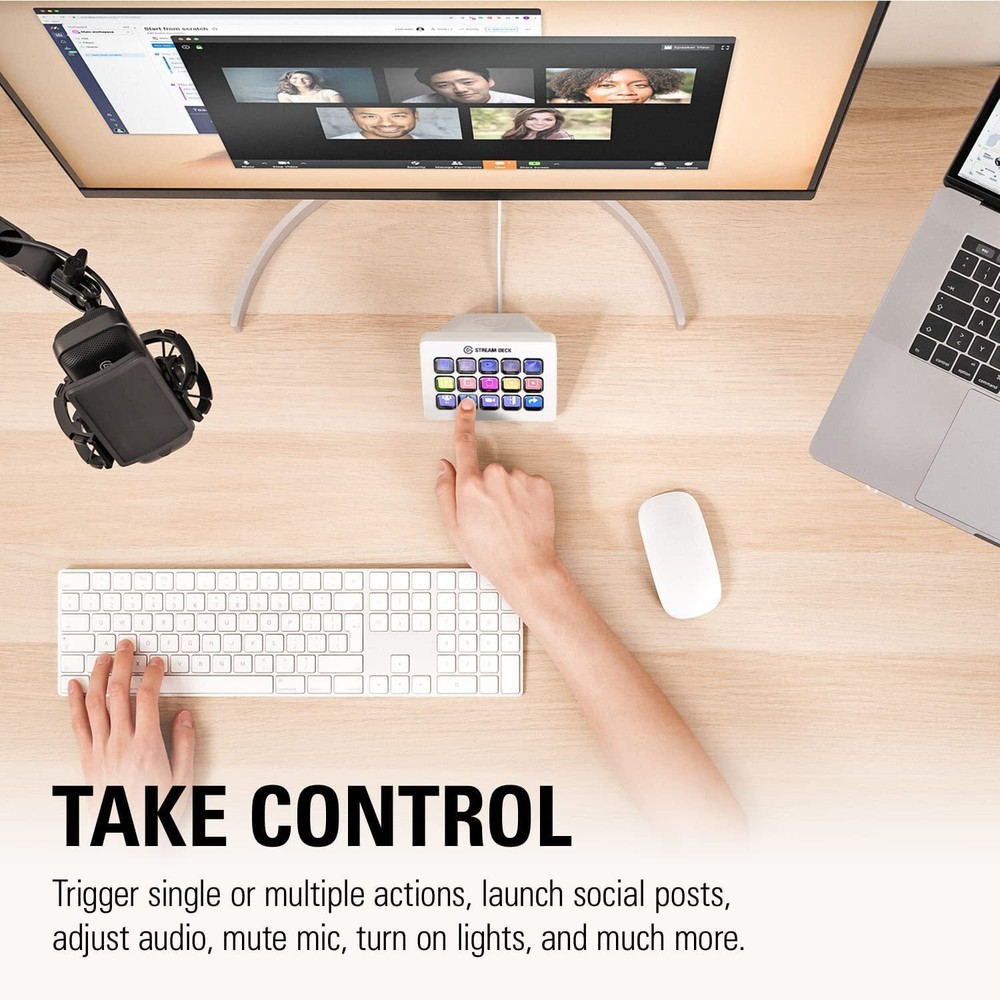 15 Keys (MK.2 ) White Studio Controller Stream Deck MK.2 White Studio Controller