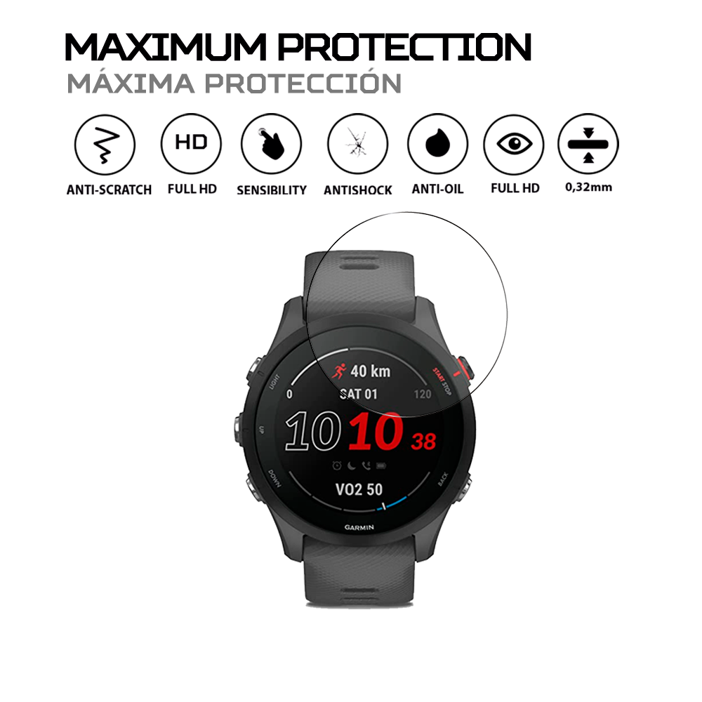 ANTISHOCK Screen protector for Garmin Forerunner 255