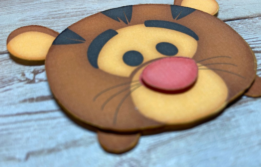 Tigger Head paper piecing premade piecing for scrapbook die cut CFAIRIES