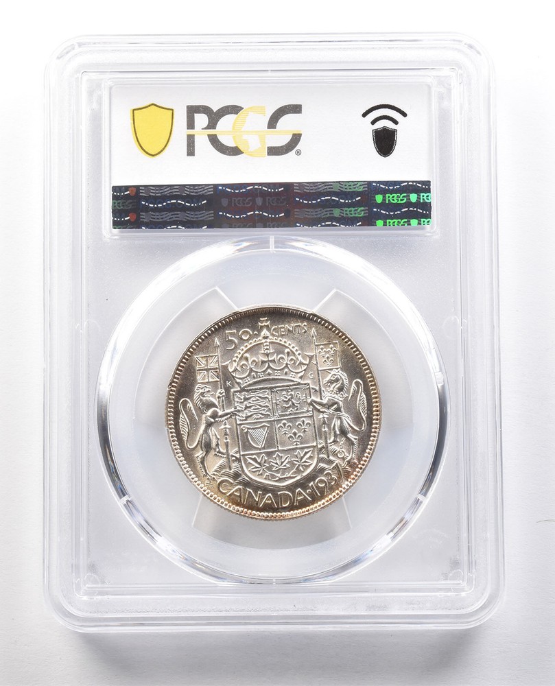 1937 Canada 50 Cents MS62 PCGS *1311