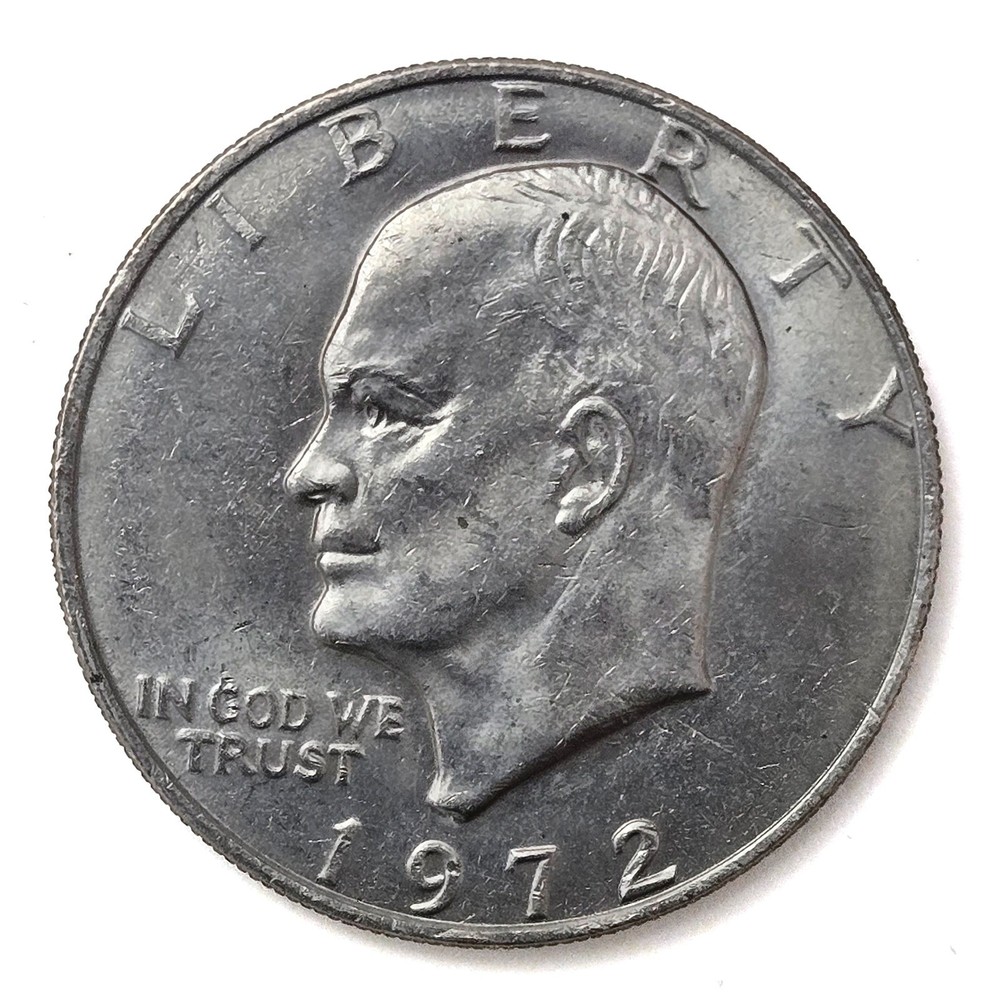 1972 $1 Eisenhower Dollar Eagle Over the Moon