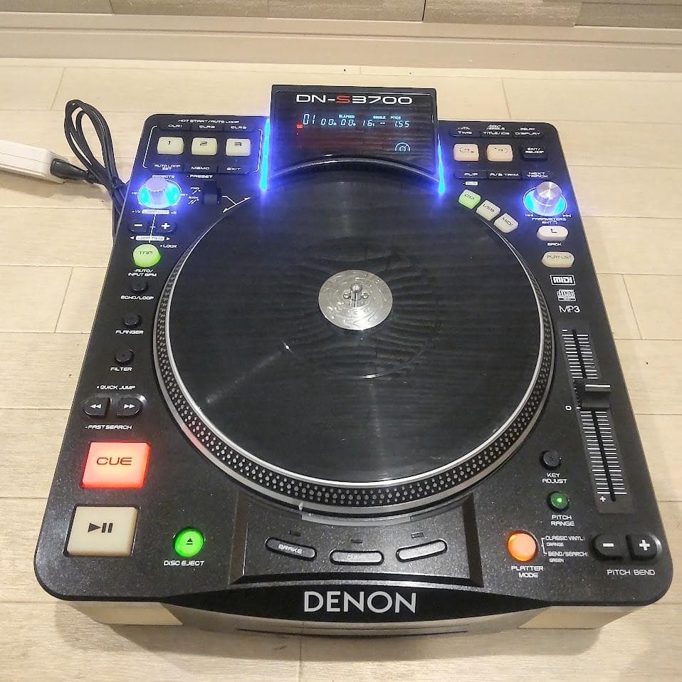 Denon DN-S3700 USB Media and CD Player Deck Motorized DJ Turntable