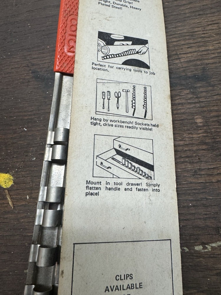 Sears Socket Carry Rack (2) For 1/2 And 3/8