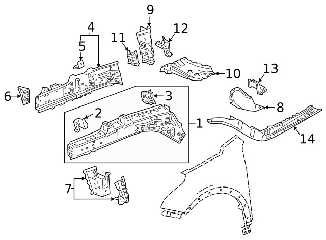 Genuine GM Rail Extension 23368760