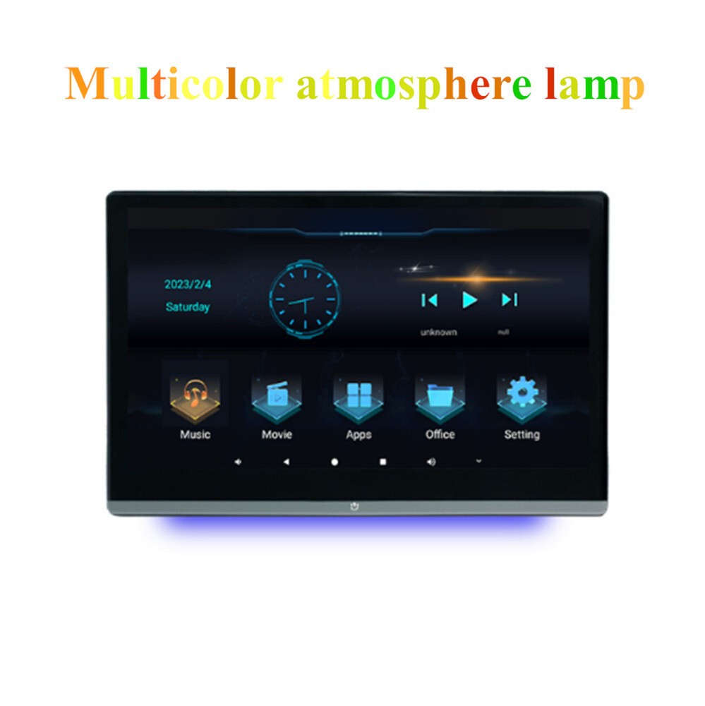 Car Rear Headrest Monitor Bluetooth Mirror Link Google Map 2+32GB Android 11