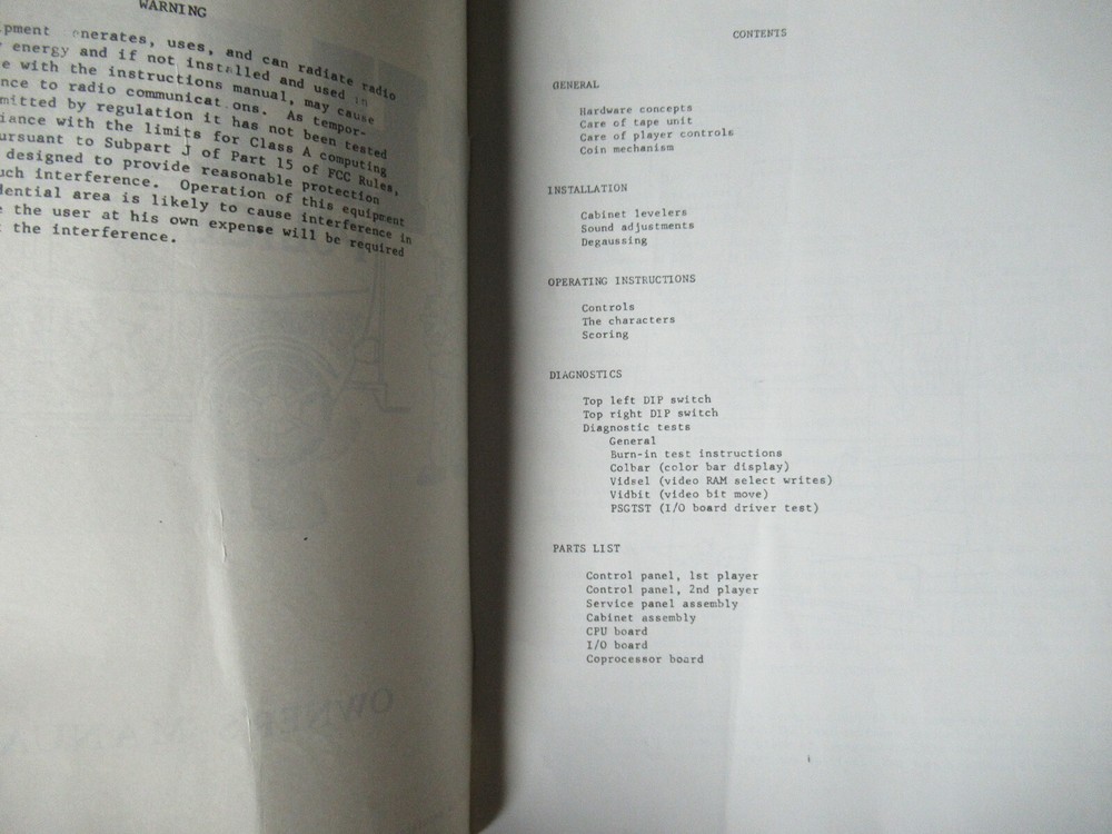 THIEF GDI arcade game manual