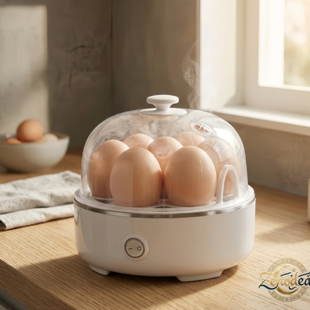 Electric Egg Boiler Cooker Automatic Rapid Eggs Steamer 7 Egg Capacity Kitchen A