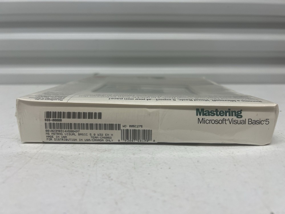 Mastering Microsoft Visual Basic 5 CD-ROM (1997) — Sealed, New in Box
