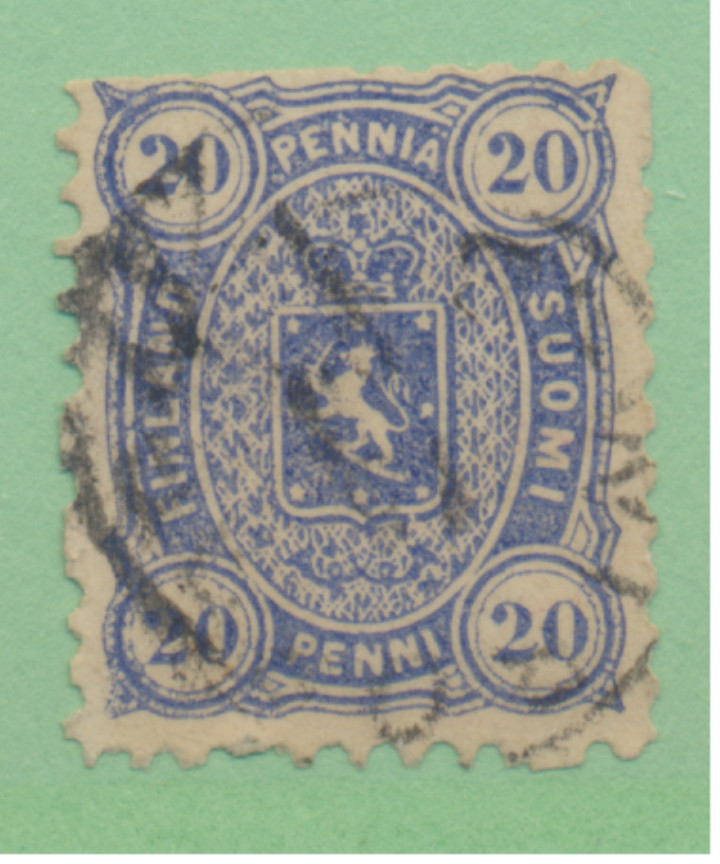 Finland Stamp Scott #21, Used