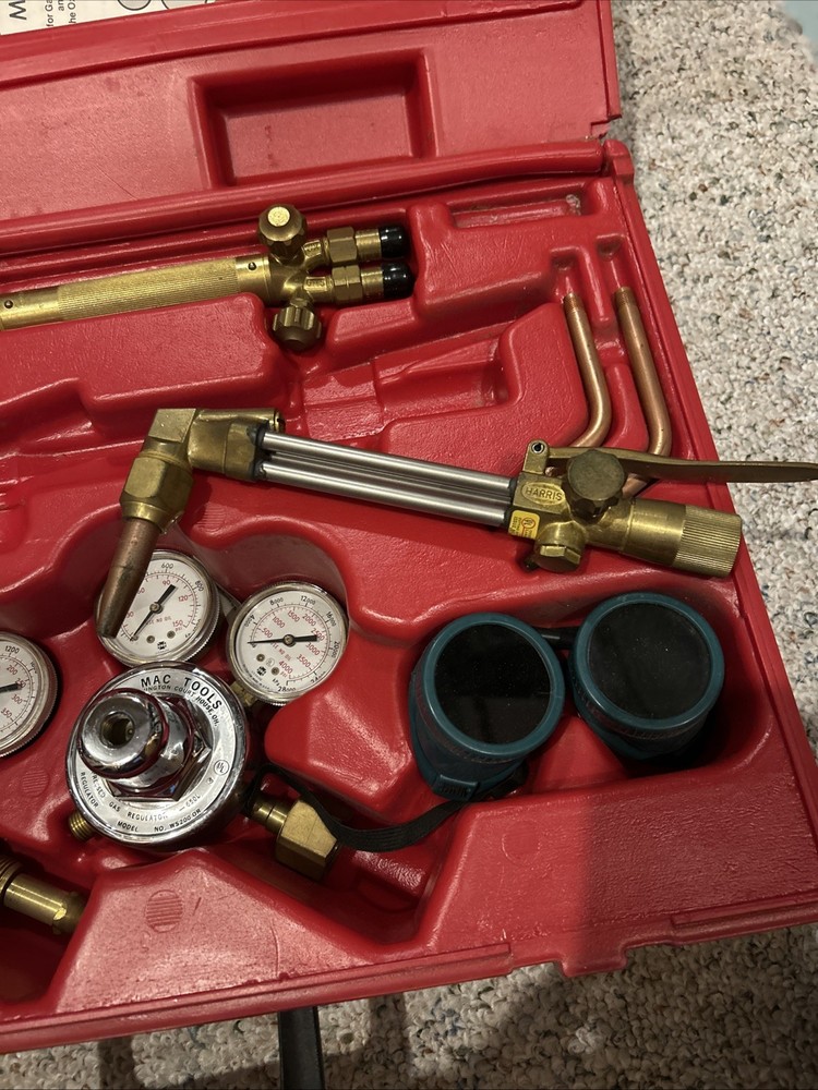 Mac Tools Harris Regulator Set Oxygen Acetylene For Welding Cutting Heating Trch