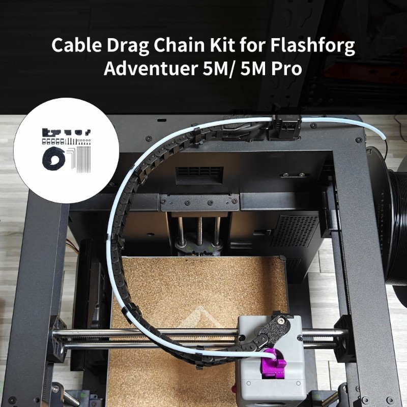 Bridge Cable Chain For AD 5M 3D Printer Durability Noise Reducing