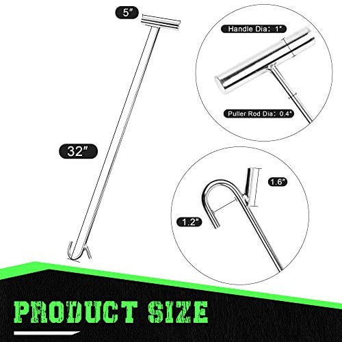 5th Wheel Pin Puller, 32" Solid Steel Chrome Plated 5th Wheel Puller 1 Pack