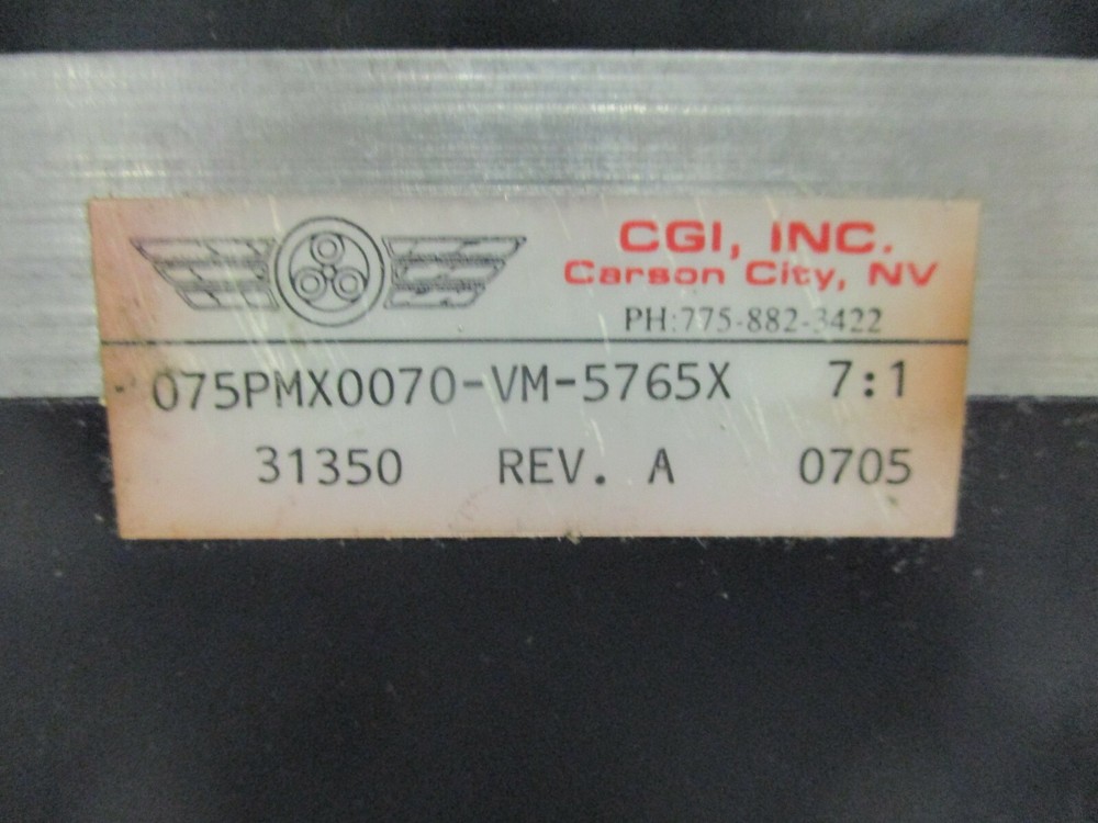NEW CGI PLANETARY GEAR REDUCER 075PMX0070-VM-5765X