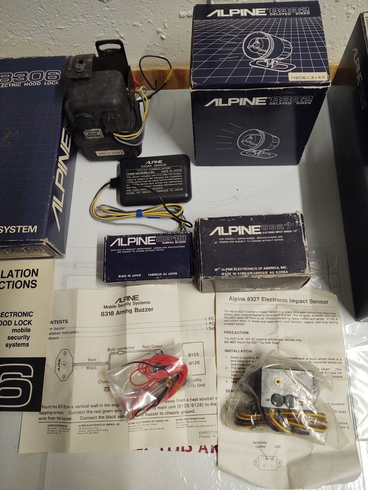 Vintage / Old School Alpine 8080 Security System Bundle