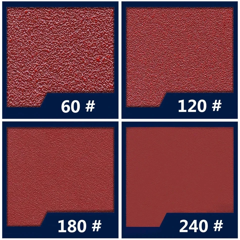 4" x 5.9" 40Pcs Mouse Sanding Paper and 5Pcs Sanding Pads Hook & Loop